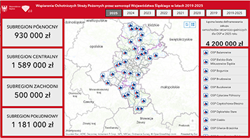 Nowe dane w aplikacji! Sprawdź wsparcie dla OSP.