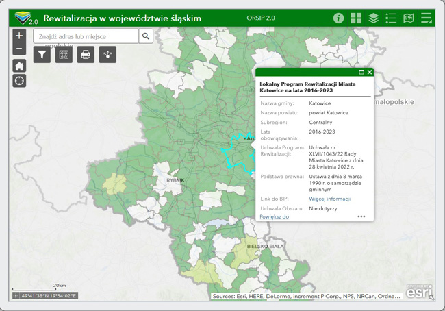 Rewitalizacja w województwie śląskim